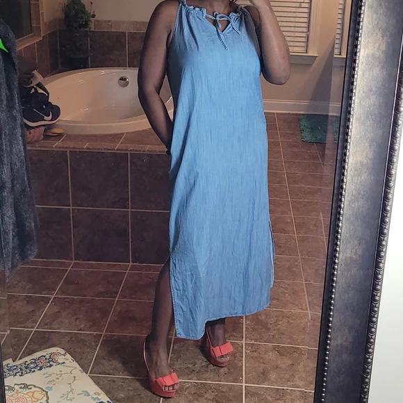 GAP | Dresses | Gap Denim Maxi Dress | Poshmark